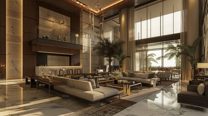 Fototapeta premium Living room interior 