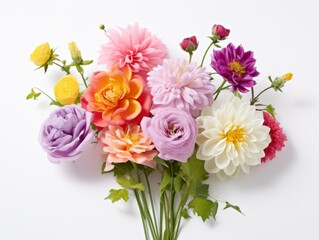 a vibrant bouquet of assorted flowers in various colors