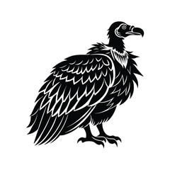 Vulture silhouette vector art 