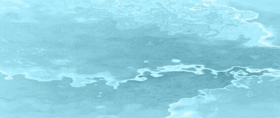 水色と白のグラデーション。波のように変化するバックグラウンド。