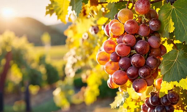 grapes in vineyard
