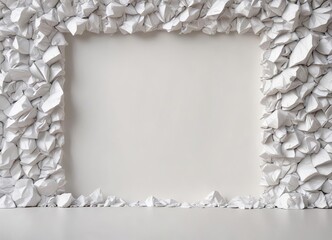 Eco-friendly white paper backdrop made from recycled material, natural fibers, blank space, sustainable, environmentally friendly