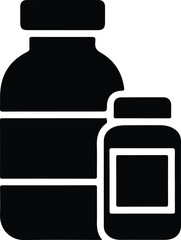 Medicine bottle icon Medicine bottle icon vector design template Vector Illustration Logo Template
