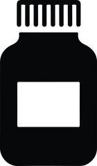 Medicine bottle icon Medicine bottle icon vector design template Vector Illustration Logo Template