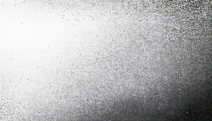 Grunge halftone gradient background. Faded grit noise texture. White and black sand wallpaper. Retro pixelated backdrop. Anime or manga style comic overlay.
