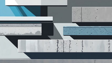 Abstract Modern Architectural Concrete Design