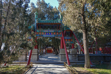 Lingxiao Archway in Summer Palace, Beijing.