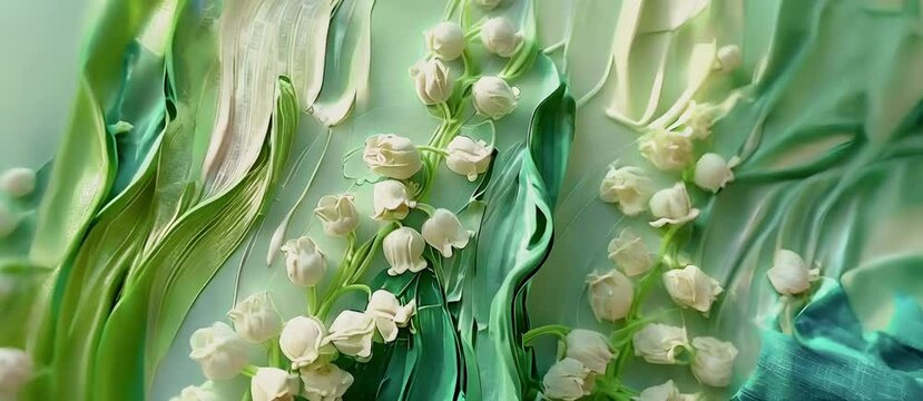 Lily of the valley flower.
