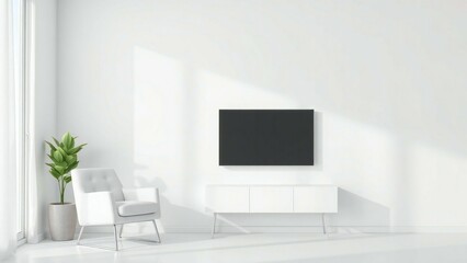 modern living room with furniture