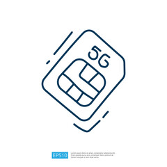 The image depicts a stylized illustration of a SIM card labeled 