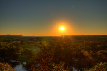 Sunset at Point Lookout, Missouri