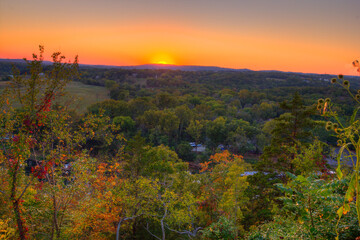 Sunset at Point Lookout, Missouri