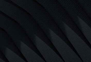Wavy, parallel black lines create a futuristic, dynamic, minimalist design