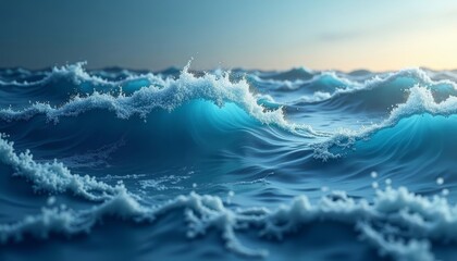Fototapeta premium Epic Ocean Waves at Sunset