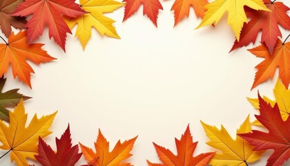 Fototapeta premium Autumns Palette A Circle of Color