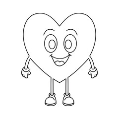 
 One continuous Line art with love,romance concept hand drawn symbol vector for valentine's day of Two hearts.