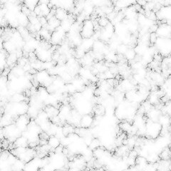 Seamless White Marble Texture with Natural Veining - High-Resolution Background