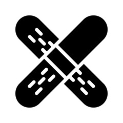 plaster icon, black line white background