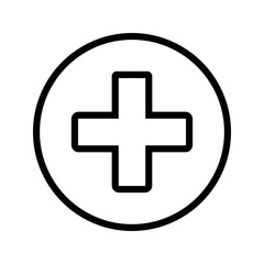 Fototapeta premium logo medical icon Health insurance icon, Insurance health, medical health protection shield with cross set icons, healthcare medicine protected guard shield concept,