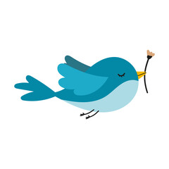 Cartoon Blue Bird