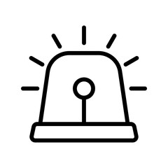 siren icon vector Emergency siren icon.Alarm siren icon.