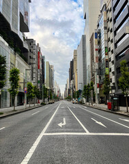静かな東京の銀座