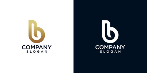 initial b abstract monogram logo design vector © anello