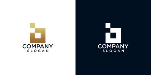 initial b abstract monogram logo design vector © anello