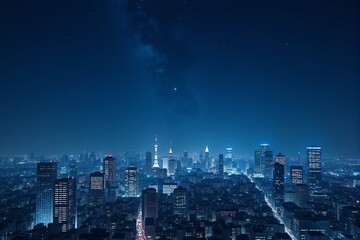 Obraz premium city at night