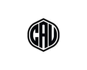 CAU logo design vector template. CAU