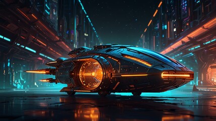 night traffic in the city