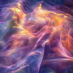 Vibrant abstract waves of color and light.