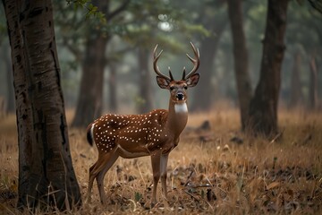 Fototapeta premium Chital spotted deer