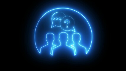 Expert icon, support concept, call center and customer service. Business and technology concept