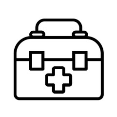 first aid kit icon isolated