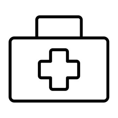 Obraz premium first aid kit icon