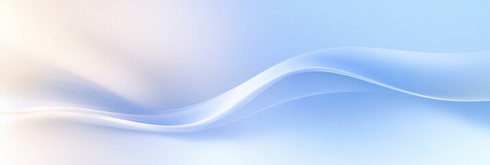 Fototapeta premium Soft blue and white abstract wave design