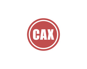 CAX Logo design vector template. CAX