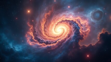 Here are a few options for your stock photo description, all under 200 characters:

**Option 1 (Focus on visual):**

> Stunning AI-generated image of a swirling nebula