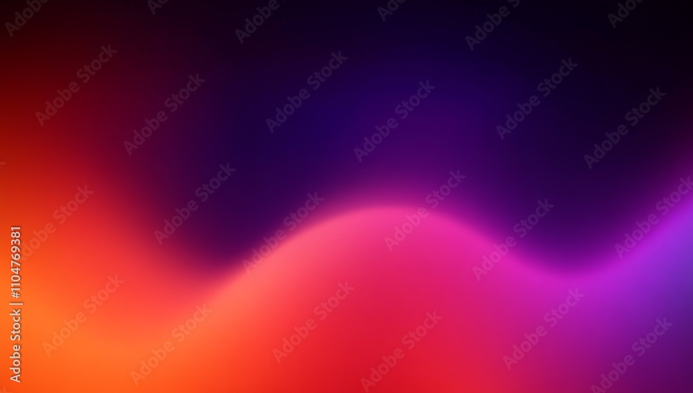 Poster abstract gradient background deep purple bright orange soft blurry effect wavy texture dark digital 