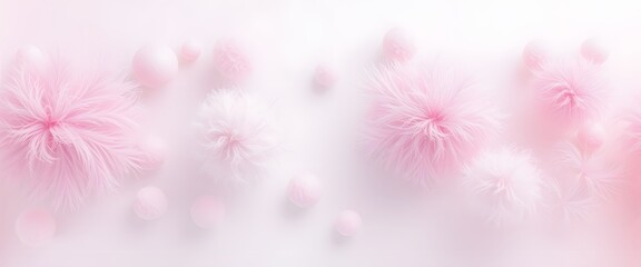 Feathered Pastel Blobs Background