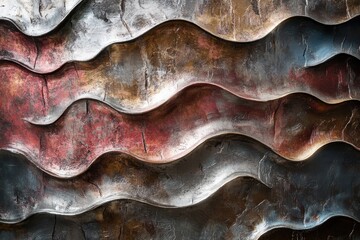 Metallic texture may serve as a background