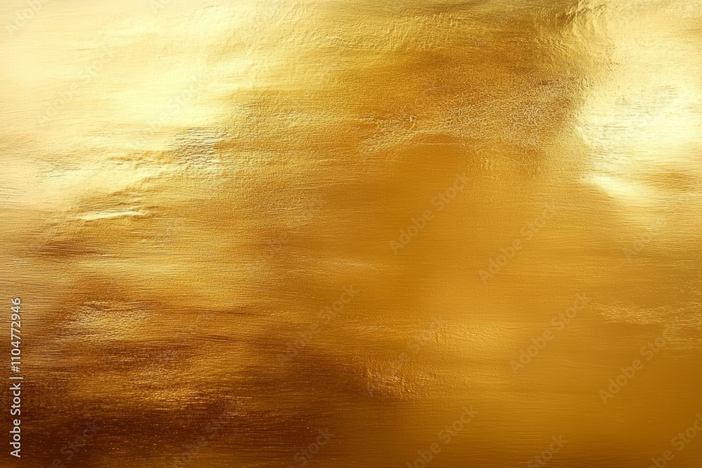 Poster luxurious gold background smooth reflective texture elegant metallic surface