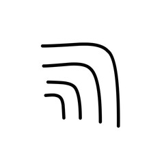 abstract curved lines