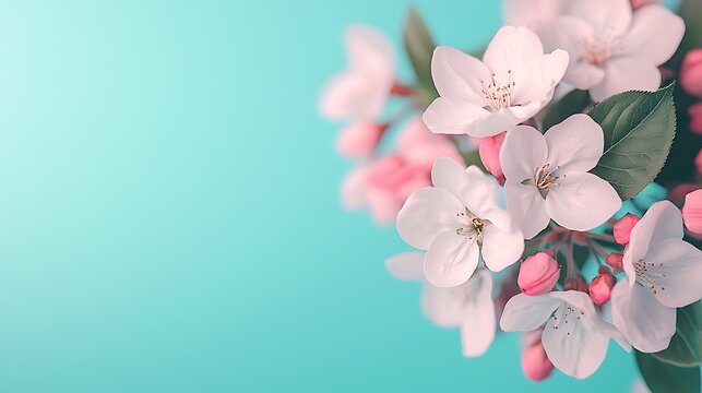 Vibrant floral arrangement of pink and white blossoms in nature background close-up