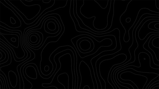 abstract animation topography line pattern dynamic waves motion black background footage video 