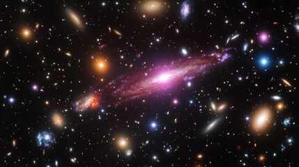 Exploring the Cosmos: Unveiling Spiral Galaxies' Majestic Beauty and Celestial Wonders in Deep Space with Breathtaking Imagery