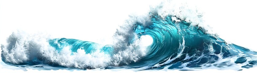 Powerful ocean waves

