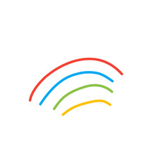 multi color curved lines