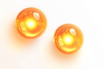 Two glowing Dragon Balls